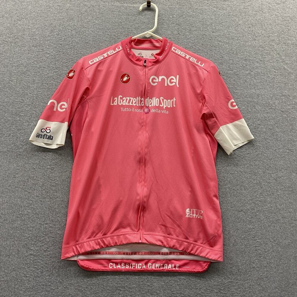Castelli x Giro d’Italia 2018 Maglia Rosa Pink Cycling Jersey Men XL Official